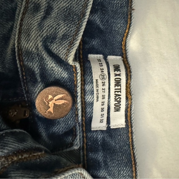 ONE TEASPOON Hawks High Waist Denim Shorts - Picture 3 of 7